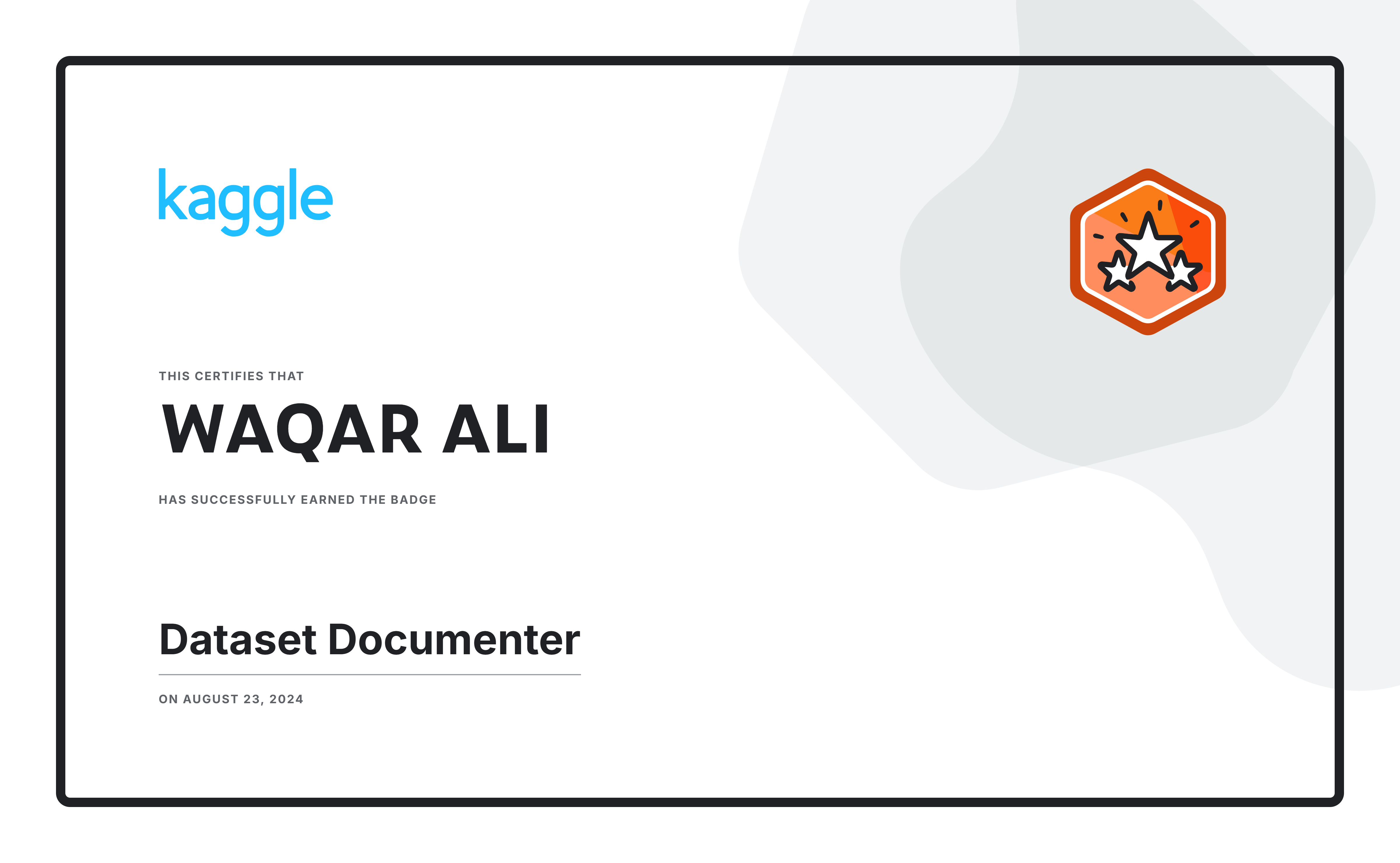 Kaggle Dataset Documenter badge